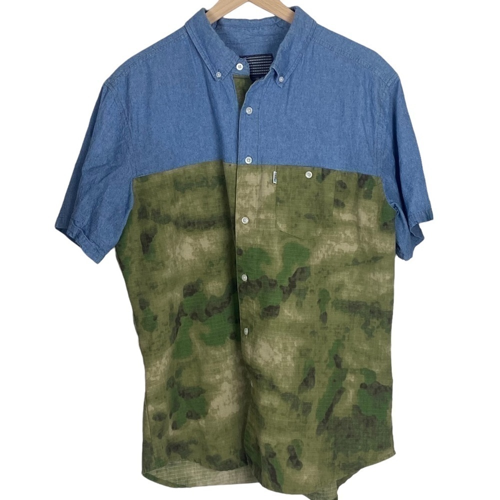 Y2K Crooks & Castles mens button down shirt‎ size XL
